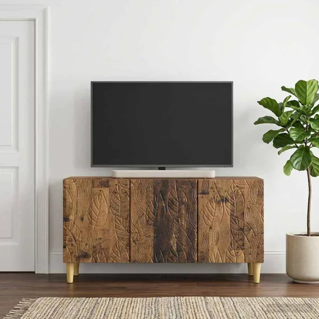 vidaXL TV-kast 99 x 34,5 x 50 cm Oud hout Bewerkt hout Bruin