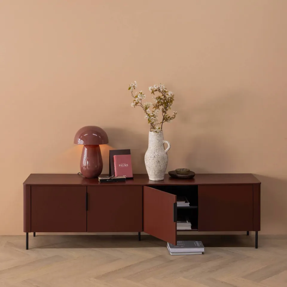 WOOOD Gunnar tv-meubel bordeauxrood, foto 4