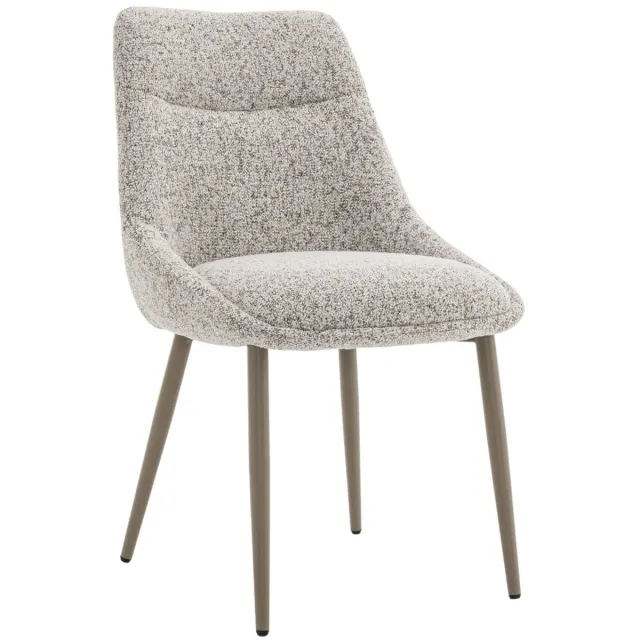 DÉJA Living Eetkamerstoel Malou - Beige/Taupe - Set van 2