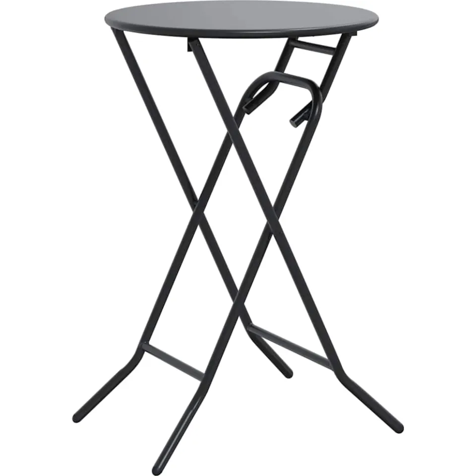 vidaXL Tuinstafel Antraciet 50 x 50 x 72 cm Metaal, foto 3