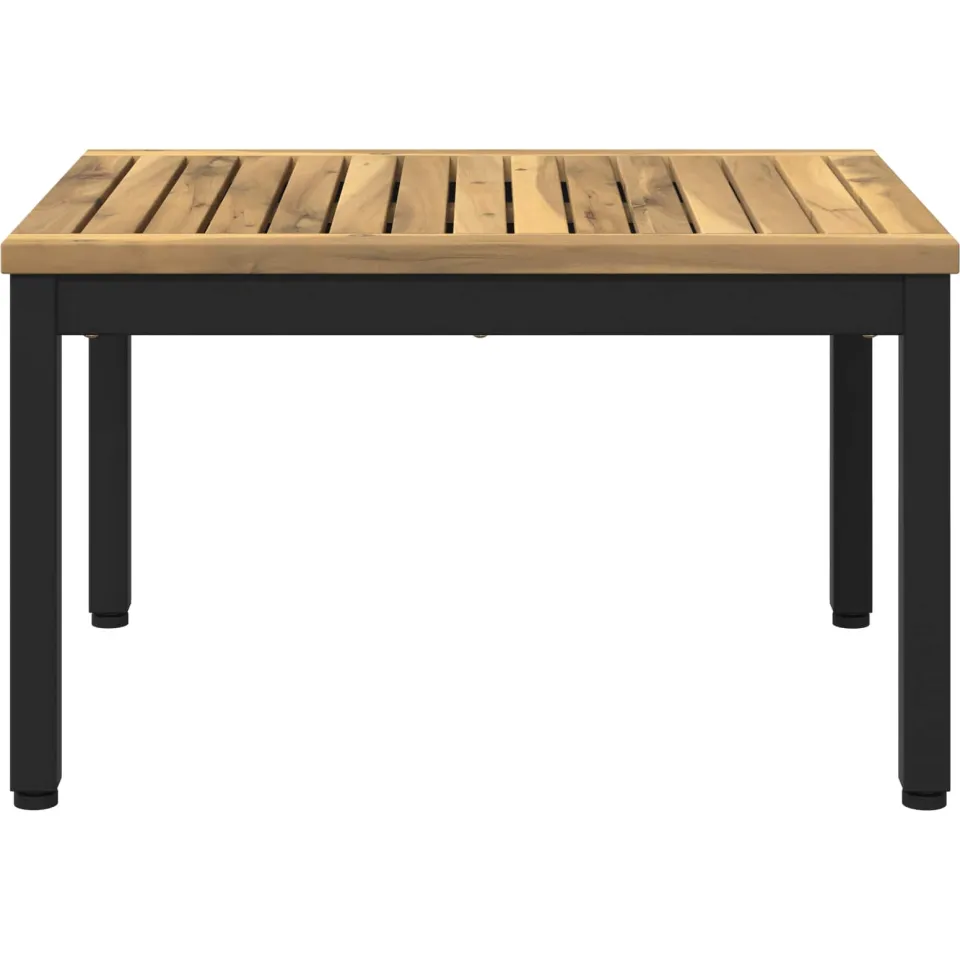 vidaXL Salontafel NAARDEN Whitewash en zwart 49 x 60,5 x 36 cm Bruin
