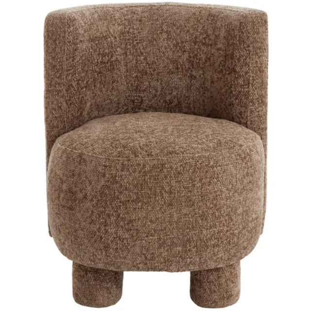 Light & Living Fauteuil Kamova Chenille - Donkerbruin