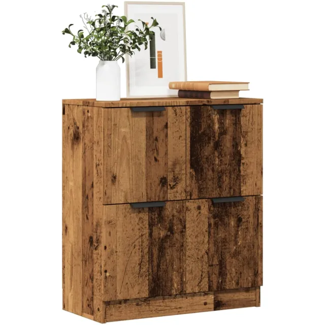 vidaXL Dressoir 60x30x70 cm bewerkt hout oud houtkleurig Bruin