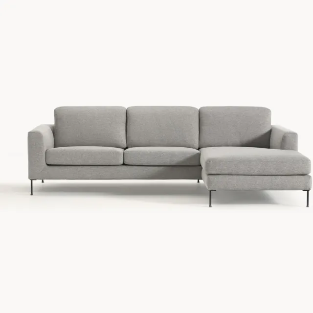 Westwing Collection Hoekbank Cucita (4-zits) Grijs
