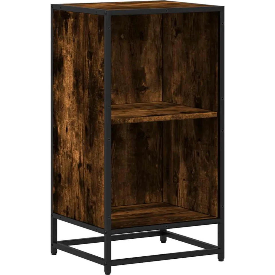 vidaXL Boekenkast 40x35x76 cm bewerkt hout gerookt eikenkleurig, foto 3