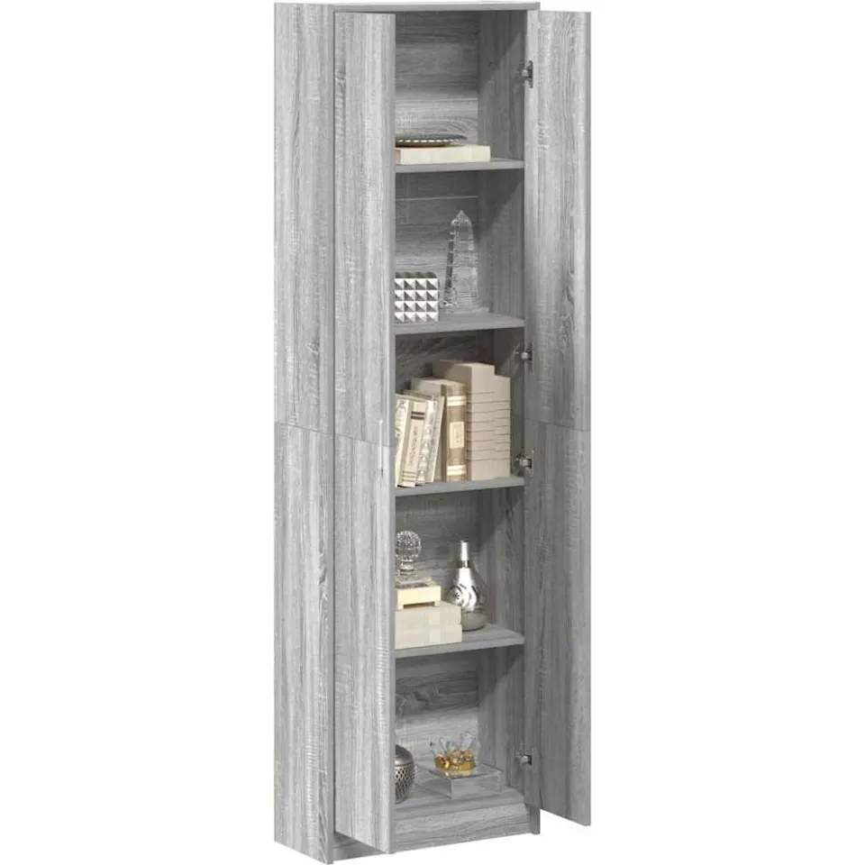 vidaXL Kledingkast Grijs Sonoma 55 x 25 x 189 cm