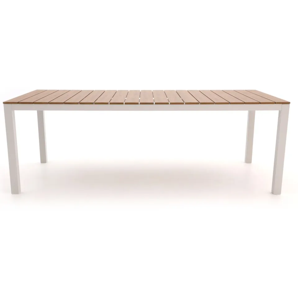 Bellagio tuinmeubelen Bellagio Fidenza dining tuintafel 220x100x75cm Wit