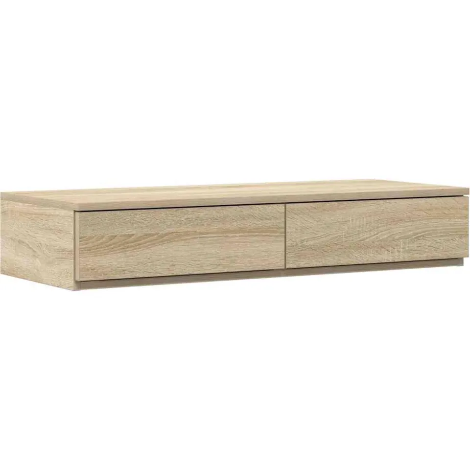 vidaXL Bedlades Sonoma Eiken 100 x 36,5 x 16,5 cm Bewerkt hout, foto 3