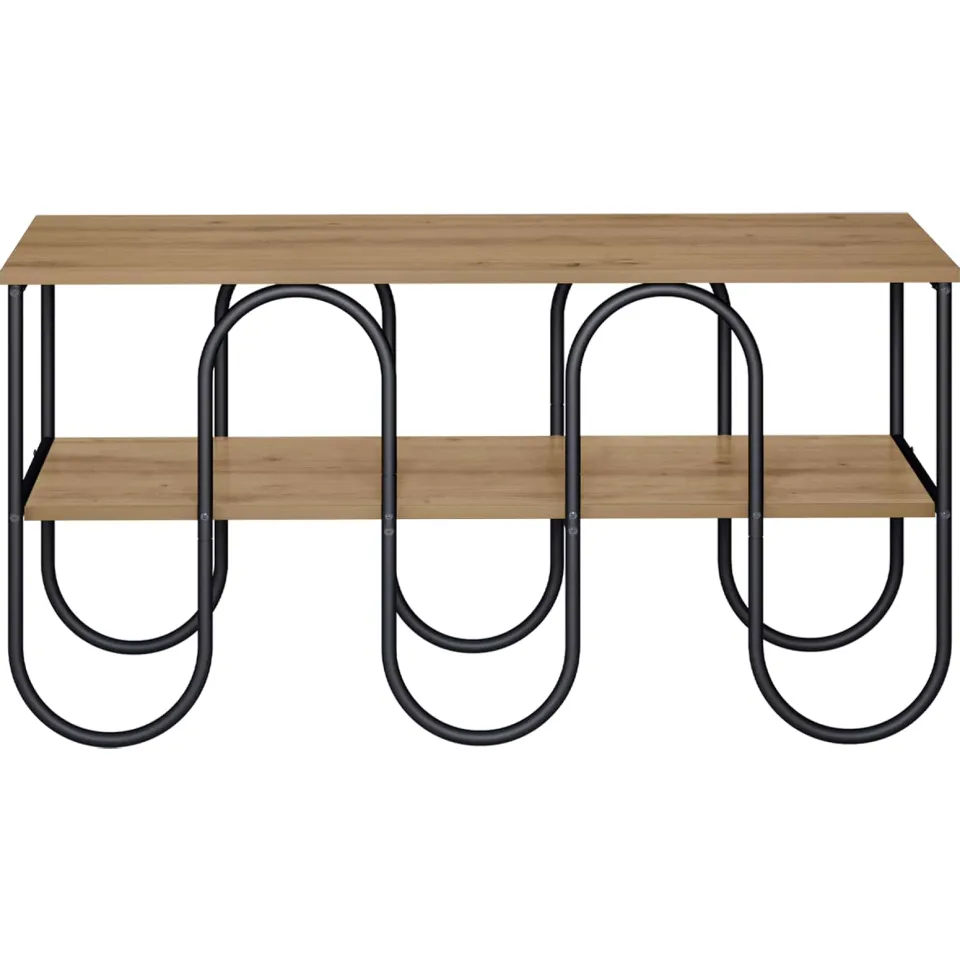 vidaXL TV-standaard 100 x 40 x 50 cm Artisanaal eiken Bewerkt hout Bruin