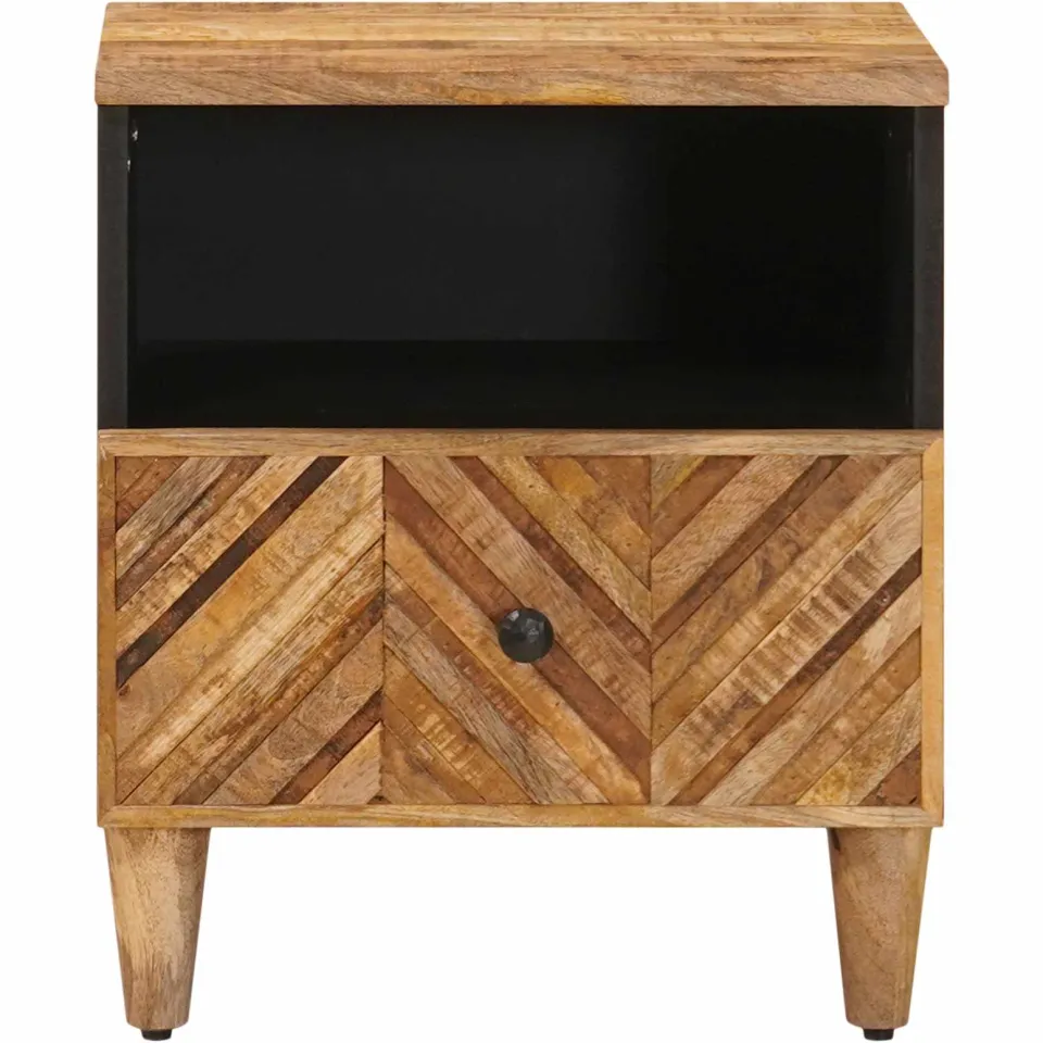 vidaXL Nachtkastje Bruin 50 x 33 x 60 cm Massief Mango Hout, foto 3
