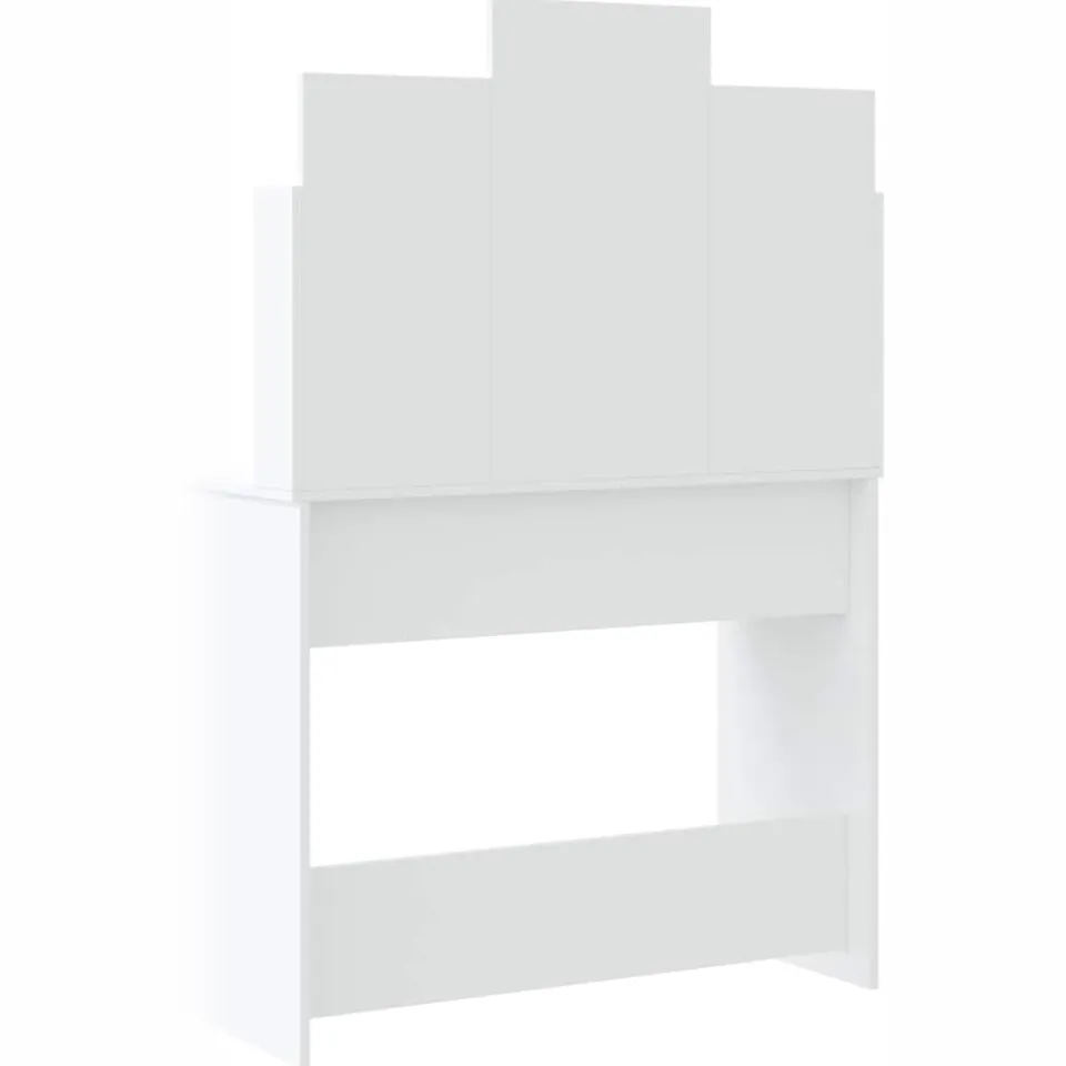 vidaXL Kaptafel met LED-verlichting 96x40x142 cm wit, foto 4