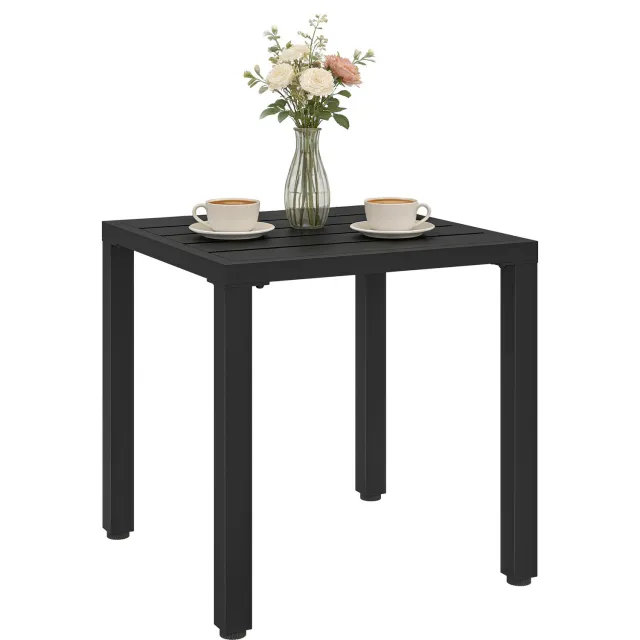 Lunpog Tuintafel – voor binnen en buiten – 45 x 45 x 45,5 cm – zwart Noir