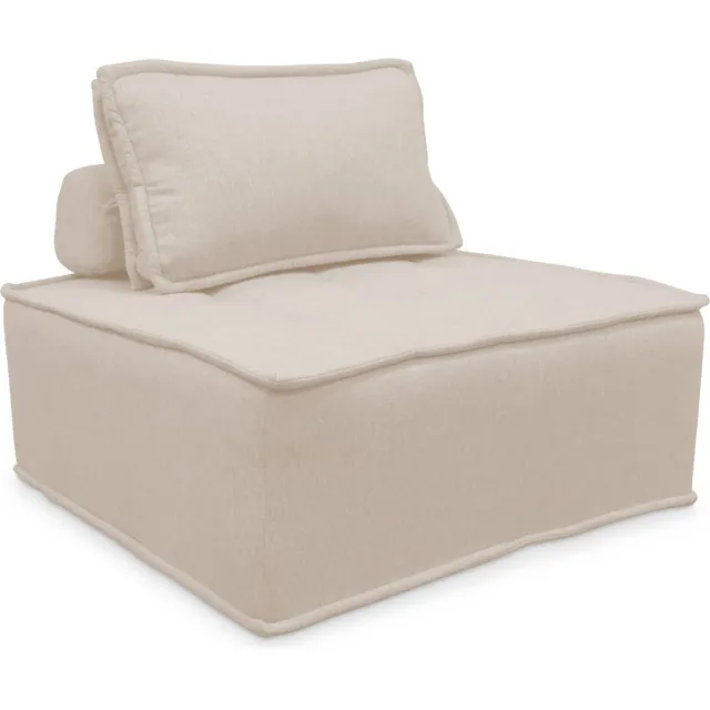 sweeek Fauteuil modulair van stof - dao Crème