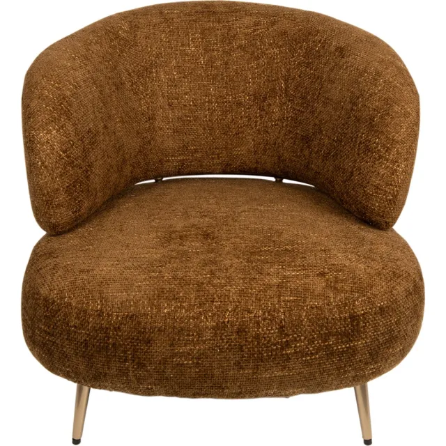 PTMD Fauteuil Franklyn - Oranje - 86.5x86x77cm