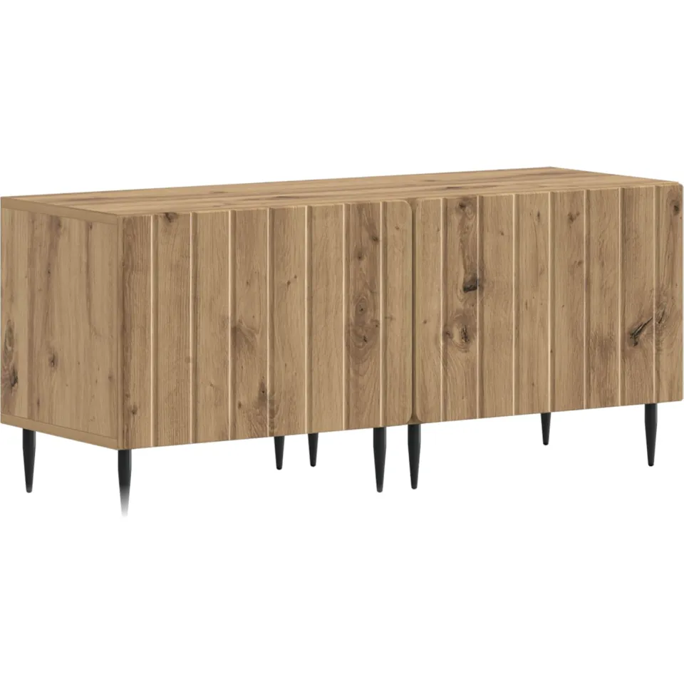 vidaXL 3-delige LED TV-kast ZWOLLE Artisanaal eiken Bewerkt hout, foto 4