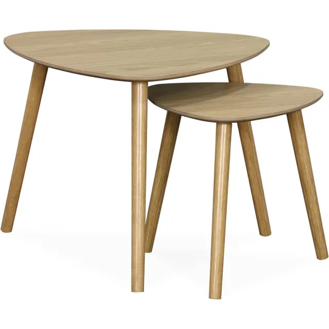 sweeek Salontafel, lena, set van 2 Naturel