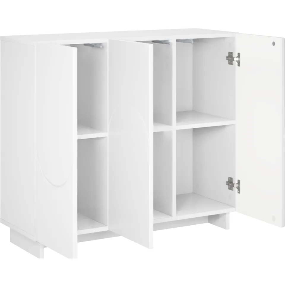 vidaXL Dressoir Wit 85,5 x 31 x 75 cm Bewerkt hout, foto 2