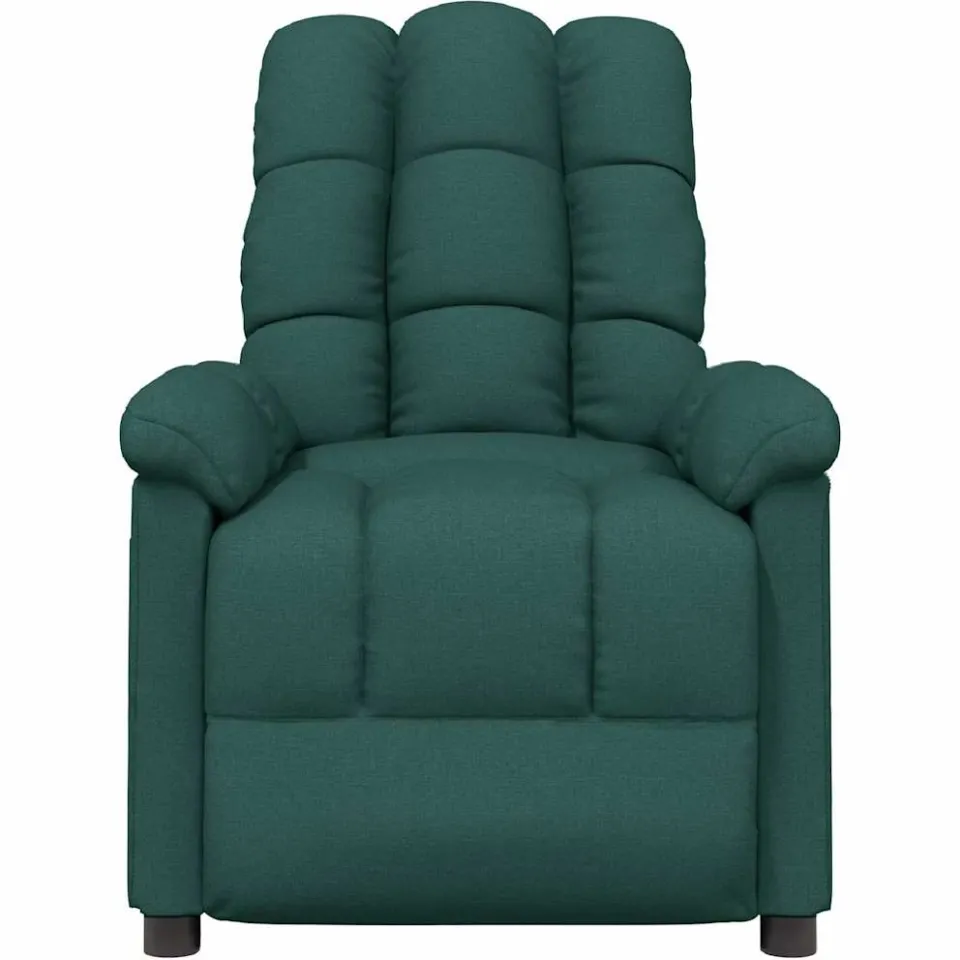 vidaXL Massagestoel stof donkergroen