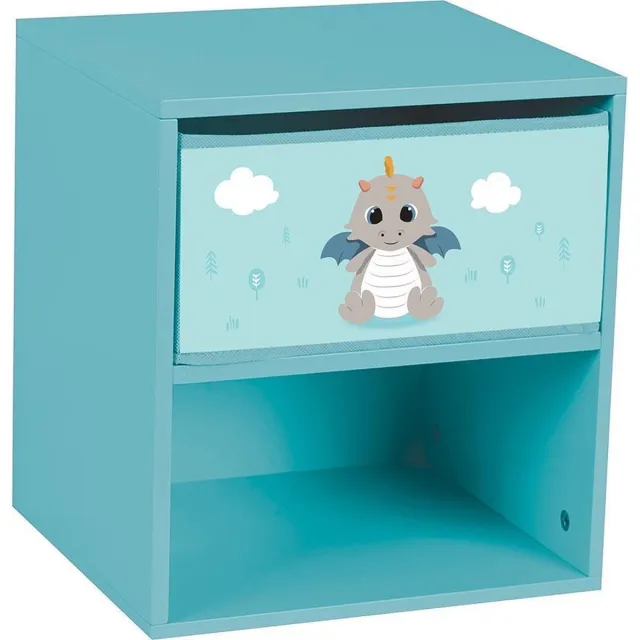 Fun House Leon de Draak Nachtkastje - 36 x 33 x 30 cm - MDF Multi