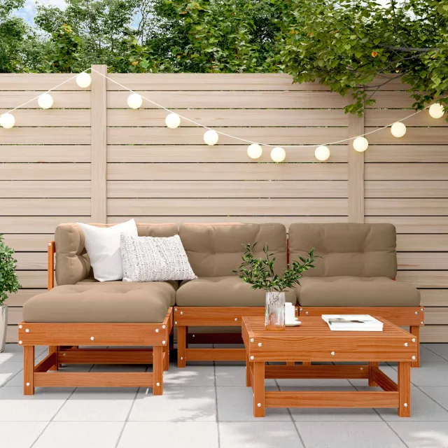vidaXL Tuin loungeset 13 st Wasbruin Massief grenenhout bruin, foto 2