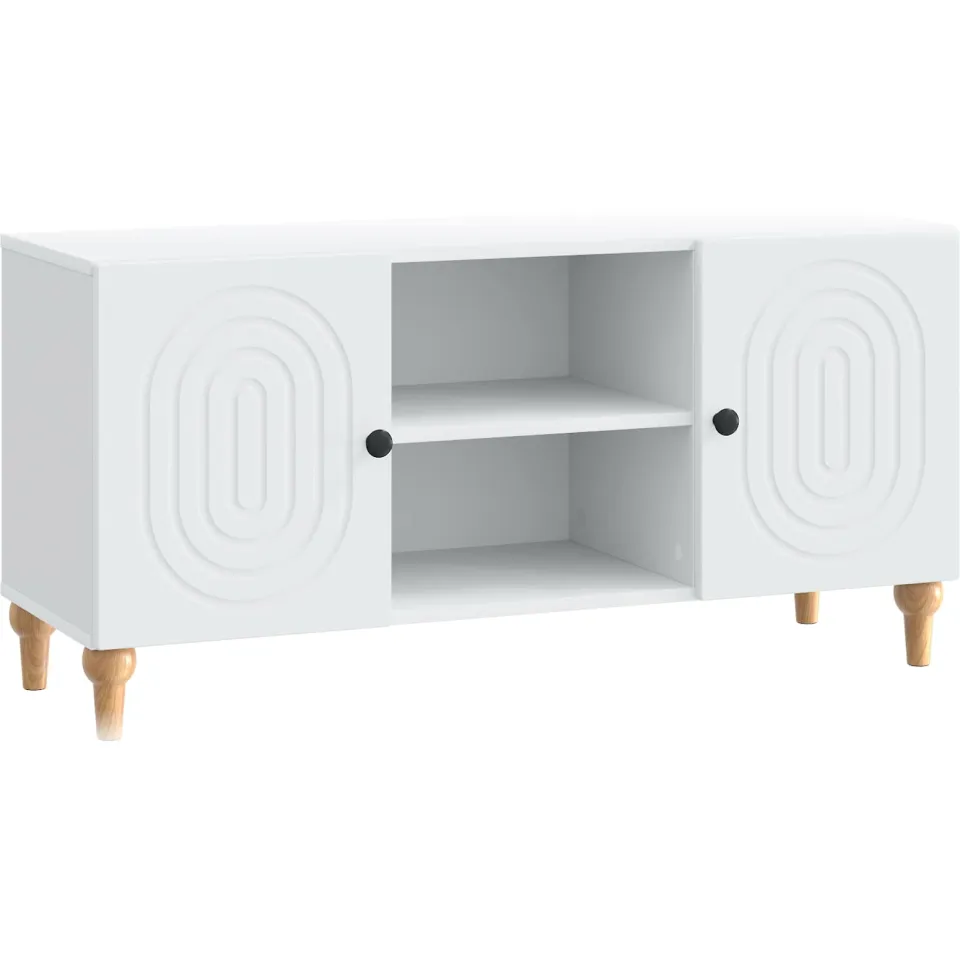 vidaXL TV-kast Wit 102 x 34,5 x 50 cm Bewerkt hout, foto 3