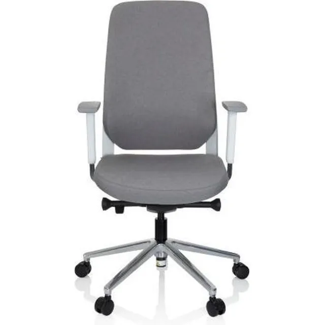 hjh office Bureaustoel - Met Armleuning - Stof - Grijs - Ergonomisch