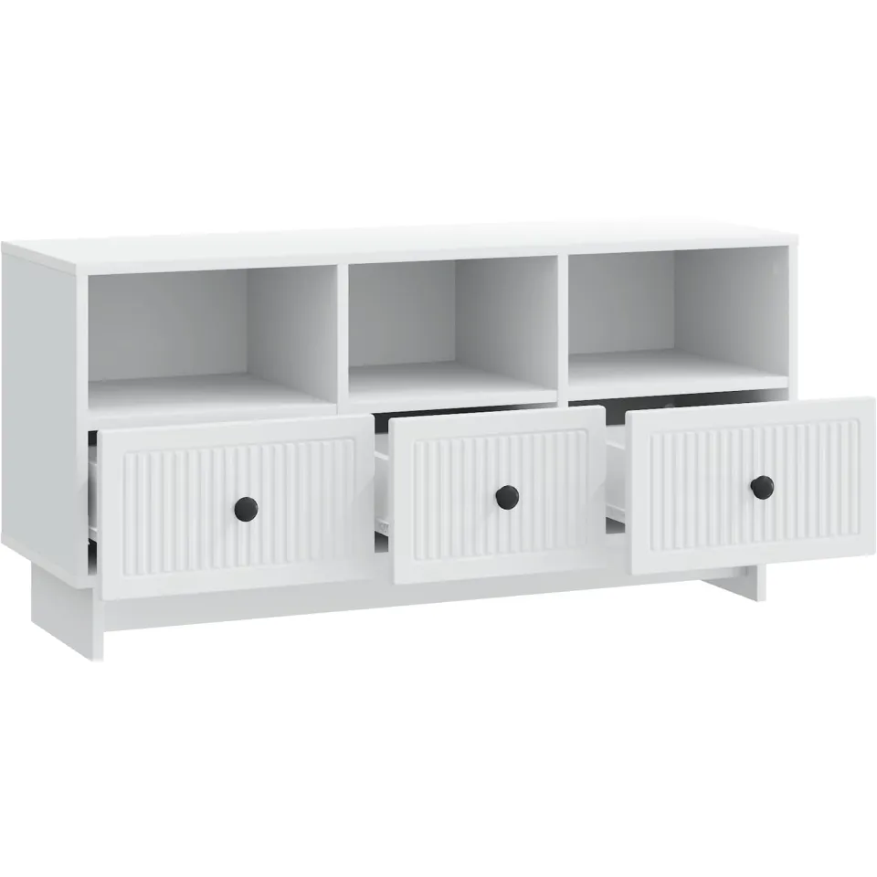 vidaXL TV-kast met lade Wit 102 x 34,5 x 50 cm Bewerkt hout, foto 4