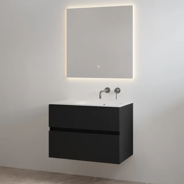Best Design Splash badmeubelset zonder kraangat mat zwart