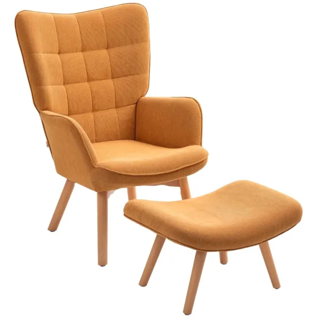 ZYLARO Relaxfauteuil met Voetenbank - Fauteuil - Moderne Relaxstoel - tot 150 kg - Relaxstoel - Ligstoel - TV Stoel - Loungestoel - Leesstoel - Corduroy-look - Bruin