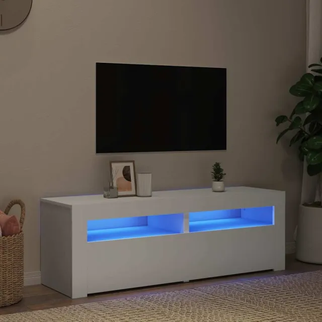 vidaXL Tv-meubel met LED-verlichting 120x35x40 cm wit, foto 2