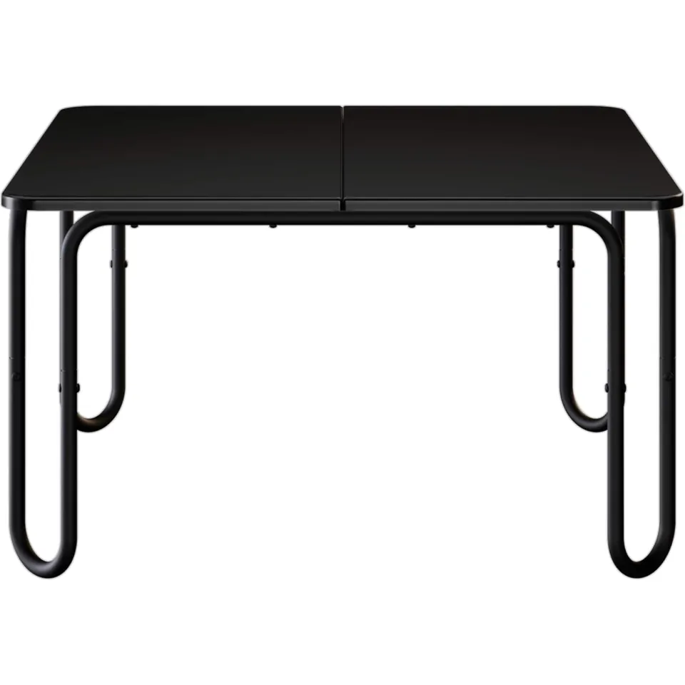 vidaXL Salontafel Zwart 79,5 x 79,5 x 45 cm Bewerkt hout