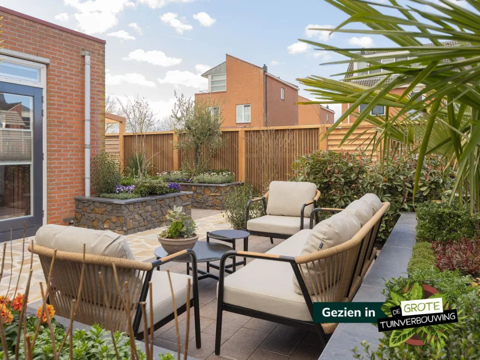 Hartman tuinmeubelen Hartman Nice stoel-bank loungeset 5-delig zwart, foto 2