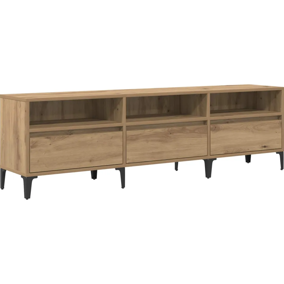 vidaXL TV-kast 150 x 30 x 45 cm Artisan Eiken Gemonteerd hout en ijzer, foto 3