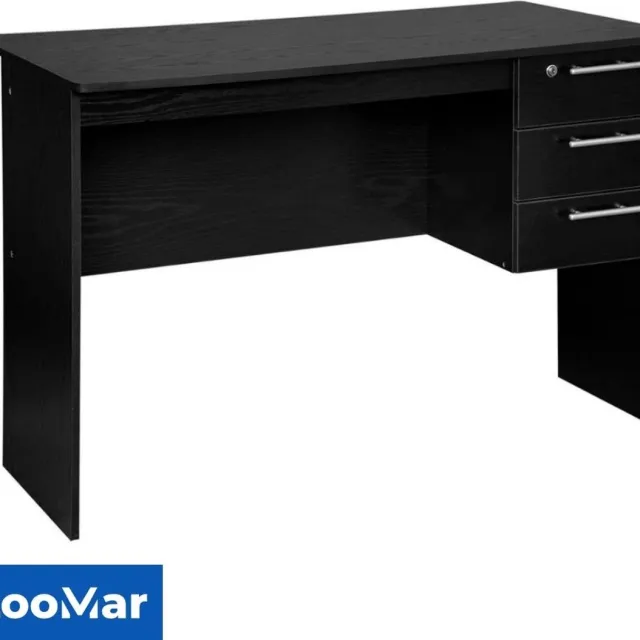 LooMar Bureau - Industrieel - Computertafel - Bureautafel- Laptoptafel - Thuiskantoor - Zwart