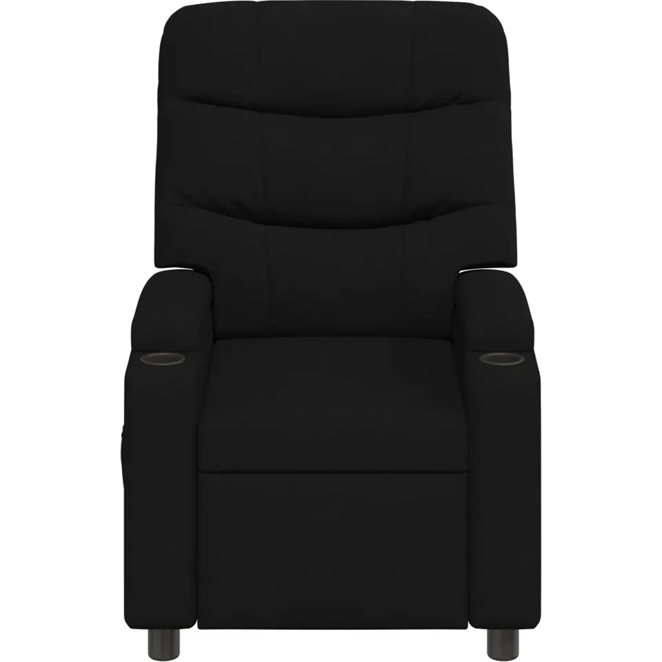vidaXL Ligstoel Zwart 75 x 93 x 102 cm Stof