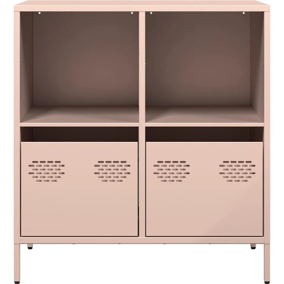 vidaXL Dressoir 68x39x73,5 cm koudgewalst staal roze, foto 4