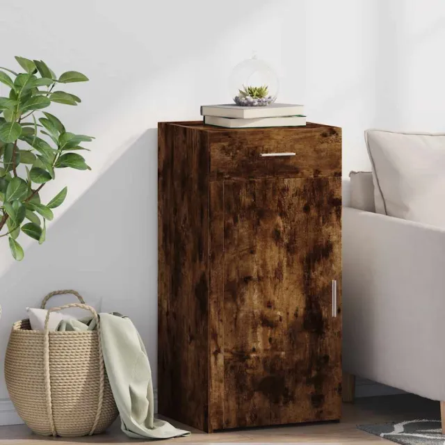 vidaXL Dressoir 45x42,5x93 cm bewerkt hout gerookt eikenkleurig, foto 2