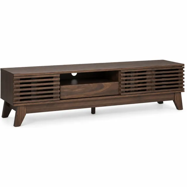 Luxevo TV Meubel - Met Lattenstructuur – 170 cm – Walnoot