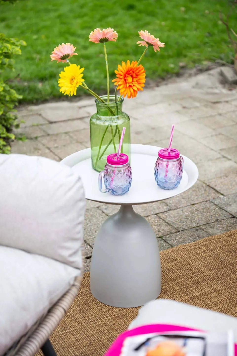Garden Impressions Mioala bijzettafel (50xH48 cm) Mioala bijzettafel - diameter 50xH48 cm - taupe Mioala bijzettafel - diameter 50xH48 cm - taupe, foto 5