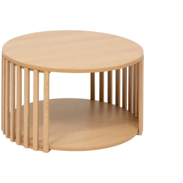 5 Five Simply Smart 5Five Slat Salontafel - Ø60xH35cm - Beige