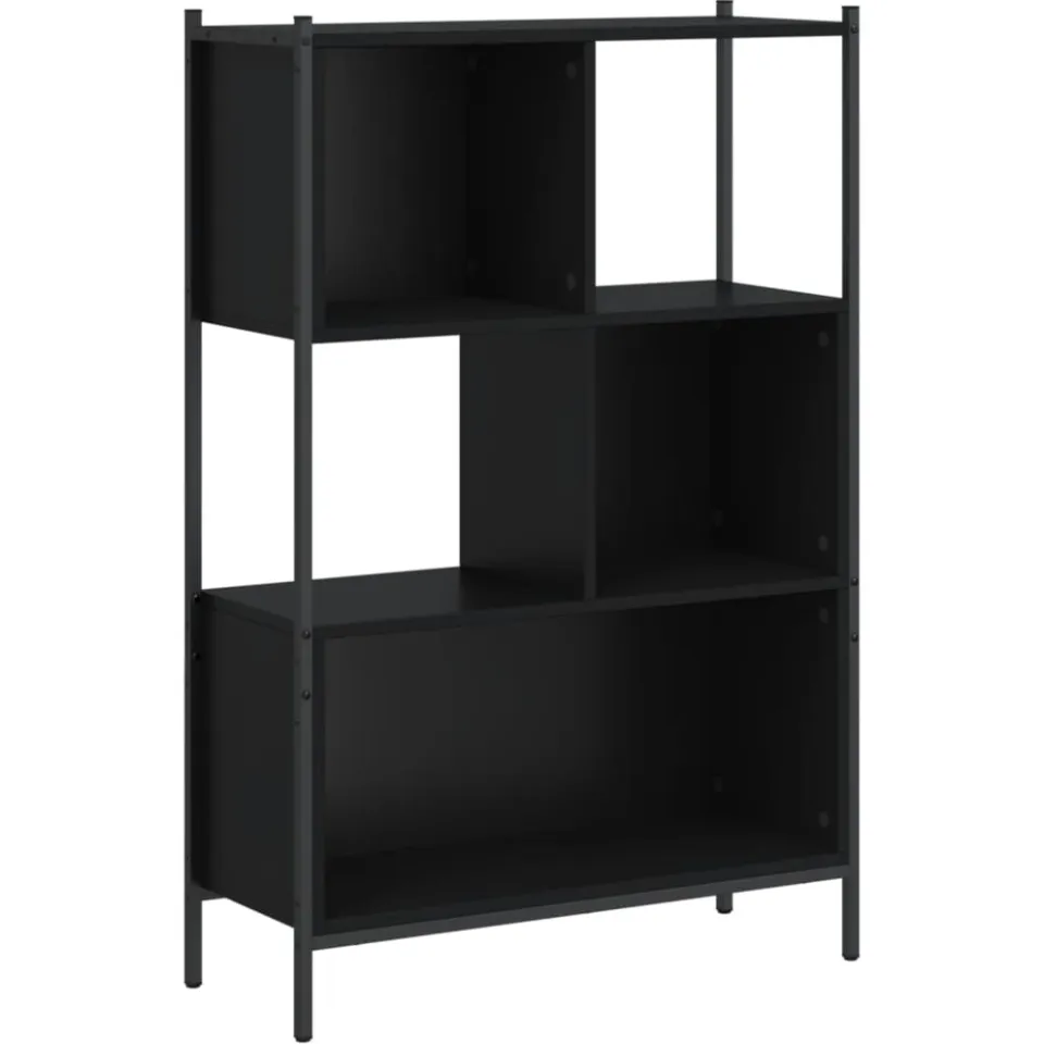 vidaXL Boekenkast 72x28x109 cm bewerkt hout zwart