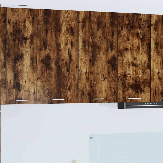 vidaXL Hangkast Gerookt eiken 80 x 31 x 80 cm Bewerkt hout Bruin