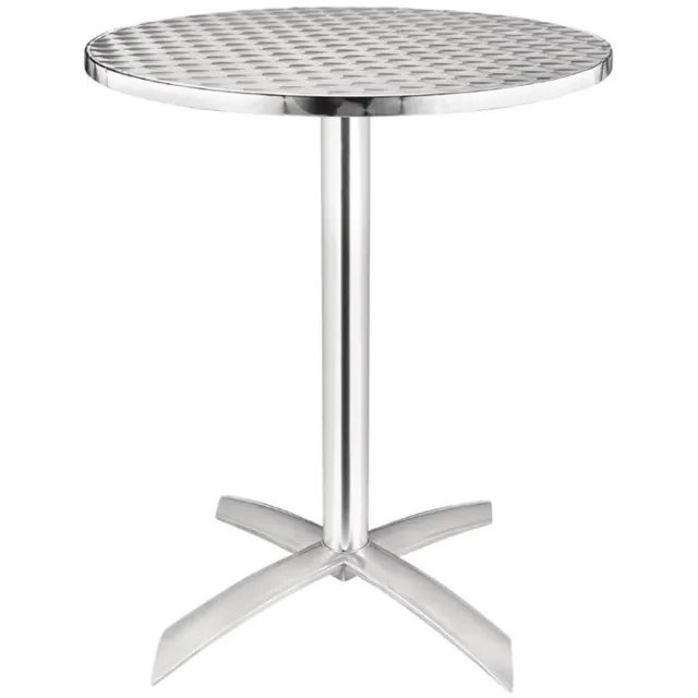 Bolero ronde tafel met kantelbaar RVS blad 60cm Multicolor