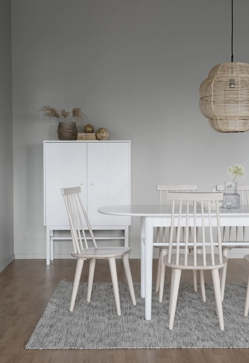 Rowico Home Lotta houten spijlenstoel whitewash, foto 4
