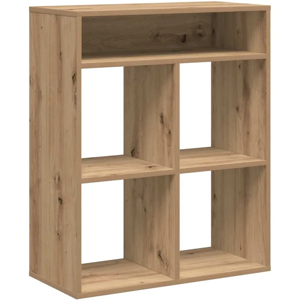 vidaXL Boekenkast 66x31x80 cm bewerkt hout artisanaal eikenkleur, foto 3