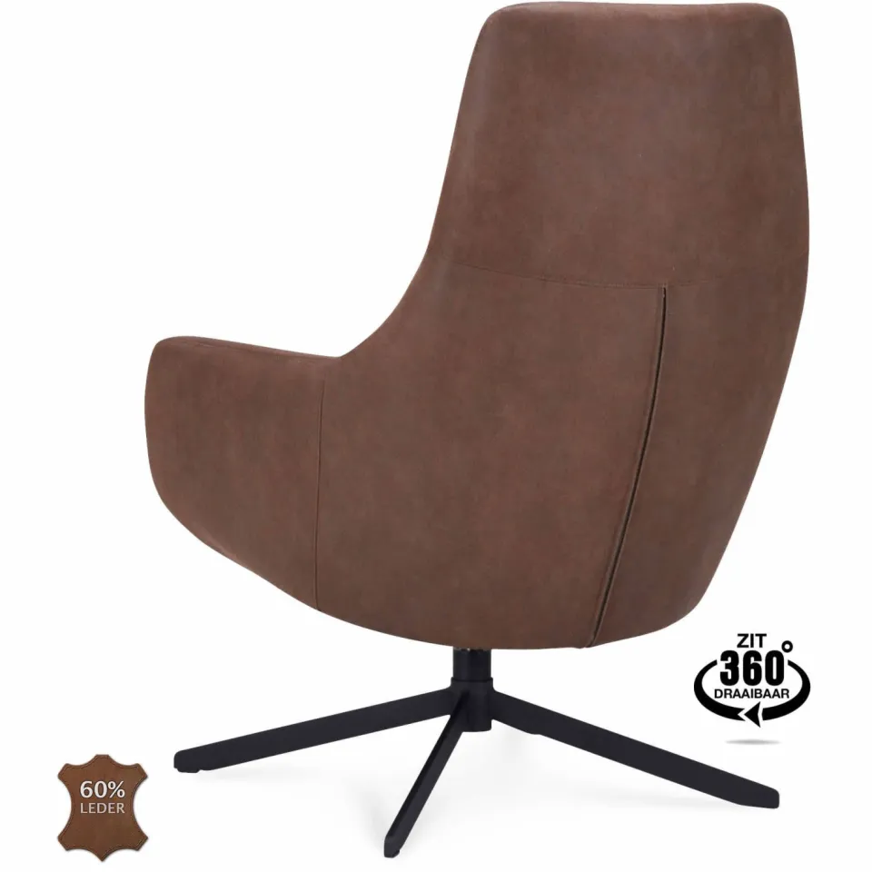 Wehkamp Home fauteuil bruin, foto 3