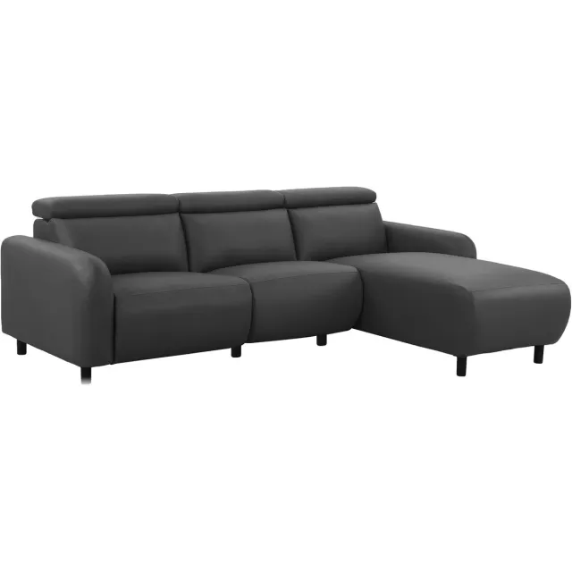 Notio Living Skaane-3Zits - Relax Rechts Elec. - Grijs PU
