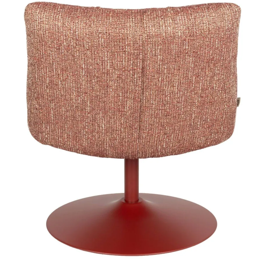 Dutchbone draaibare fauteuil Bar - rood, foto 2