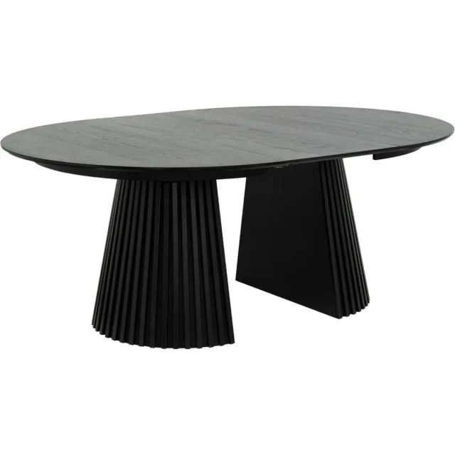 G***-M Giga Meubel Eettafel Svendborg - Uitschuifbaar Ø140-240cm - Zwart