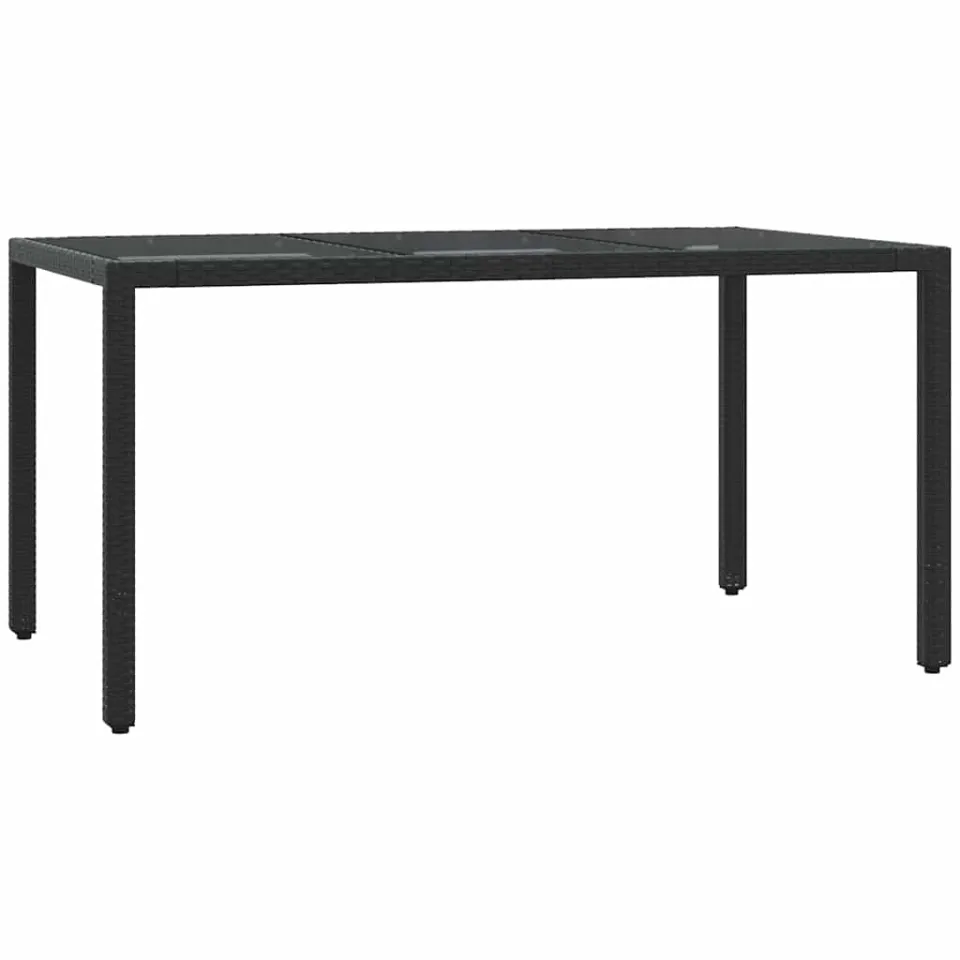 vidaXL 5-delige Tuinset met kussens poly rattan zwart, foto 4